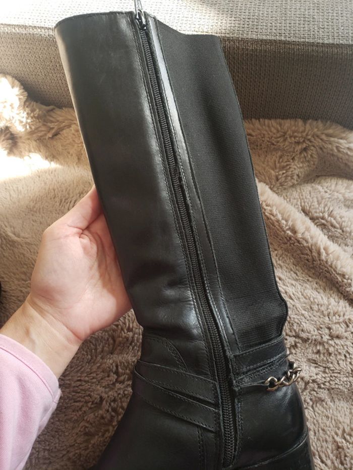 Botte cavaliere en cuir - photo numéro 8