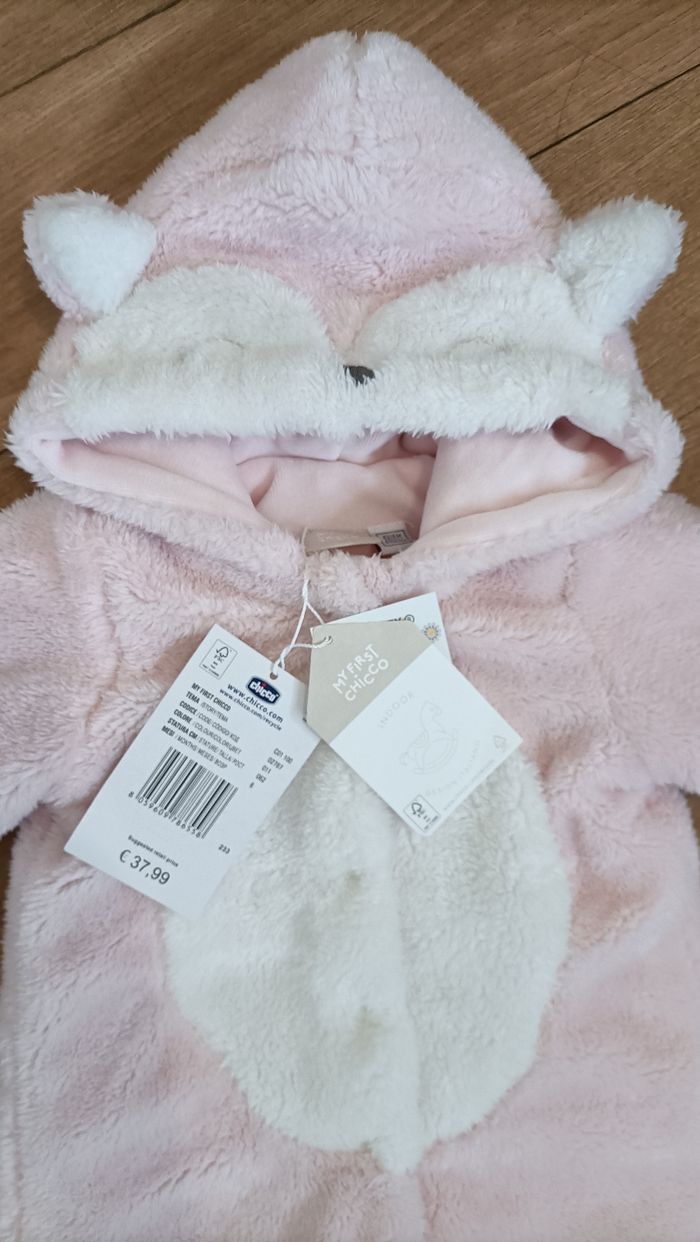 Grenouillère d'hiver pyjama bébé fille Chicco neuve - photo numéro 4