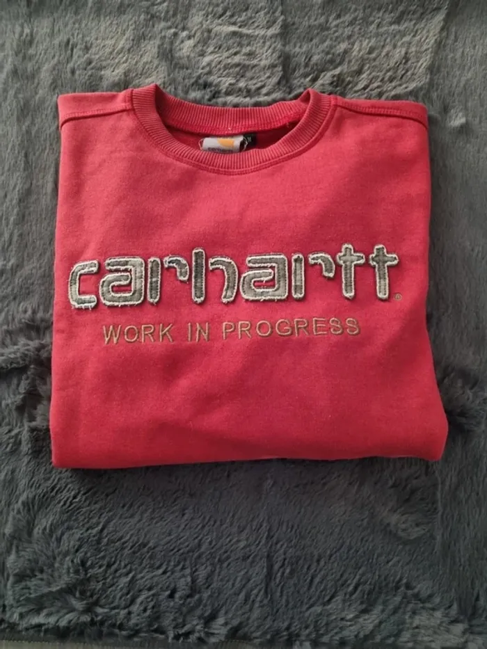 Sweat Carhartt rouge – Taille M Hommes