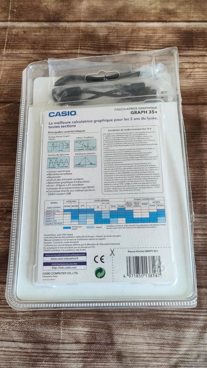 Casio Graph 35+ E Calculatrice graphique USB - photo numéro 10