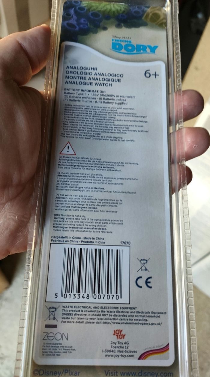 Montre Dory, le monde de Némo - photo numéro 3