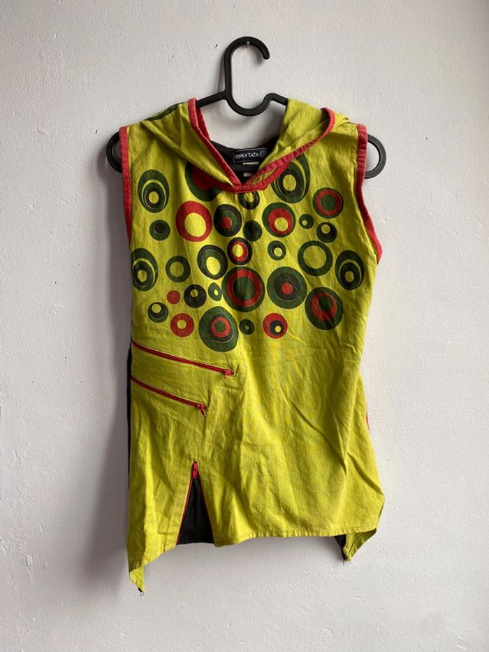 Top vert fantaisie Fonky Tata taille S