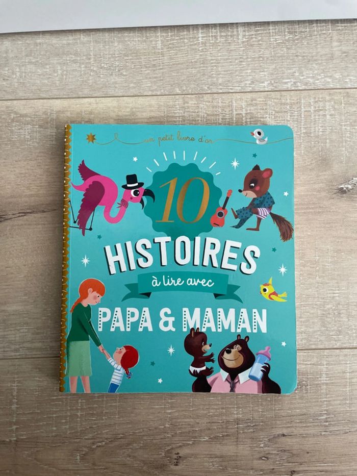 Livre 10 histoires à lire avec papa et maman