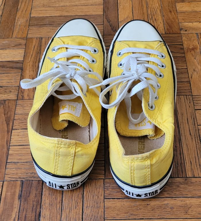 Converses jaunes basses - photo numéro 6