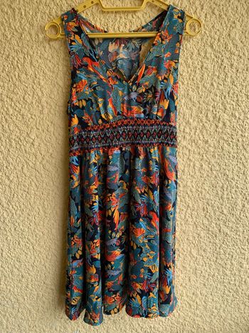 Robe cache cache à motifs perroquets taille 38