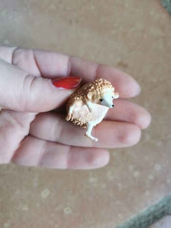 Figurine herisson en résine miniature