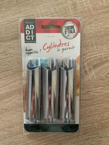 3 cylindres en acier inoxydable à garnir