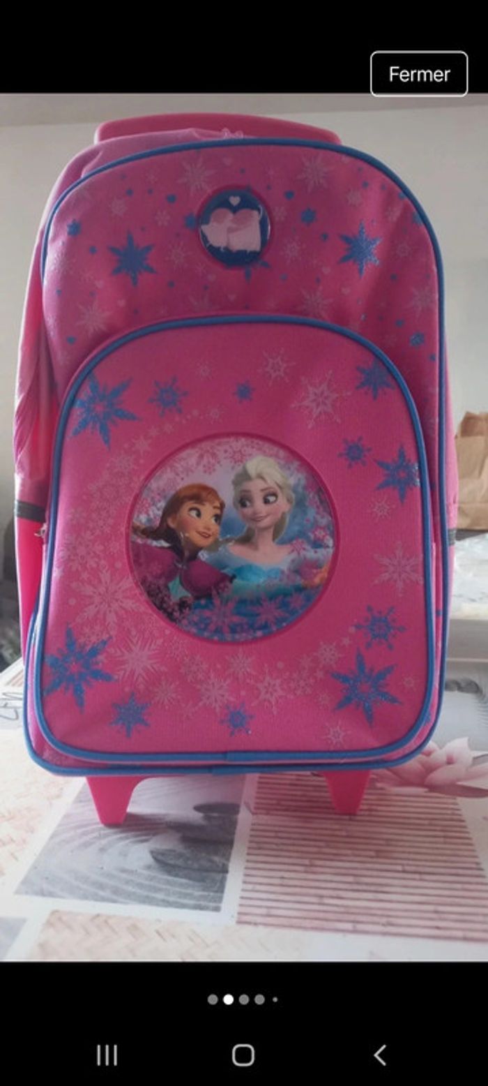 Cartable trolley reine des neiges