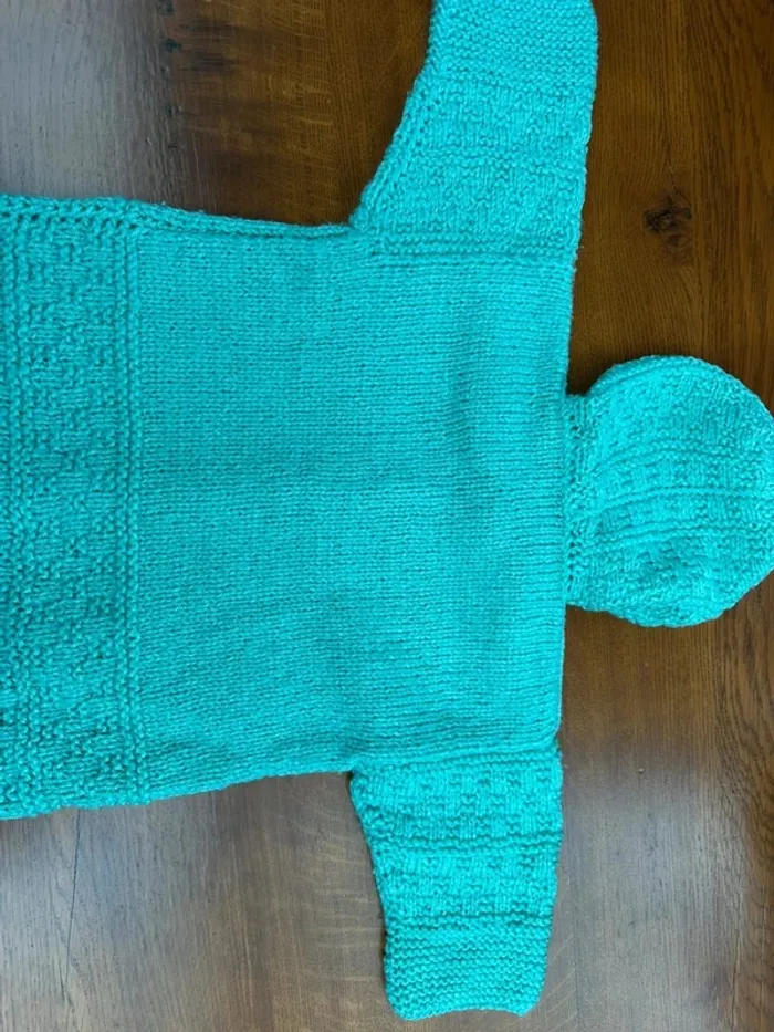 Gigoteuse en laine vert - photo numéro 14