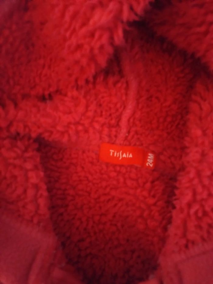 Gilet fourré très chaud rose 2 ans tissaia - photo numéro 3
