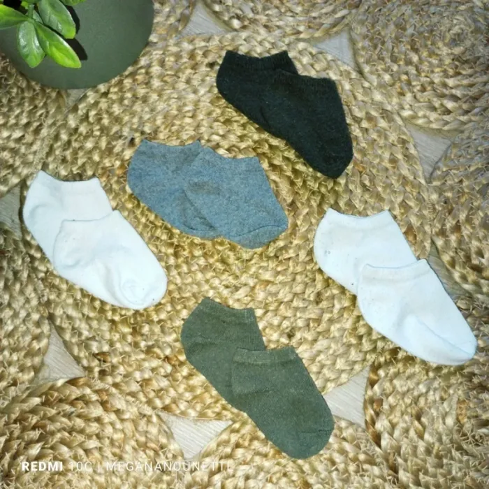 🧦🌿 Lot x5 paires de socquettes – Taille 16–18 – 9 à 12 mois – Boutique Indépendante - photo numéro 2