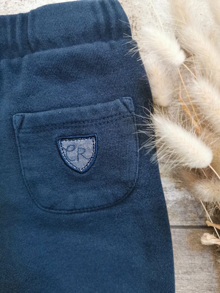 🌺Pantalon Cadet Rouselle 18mois jogging bleu marine moutarde - photo numéro 4