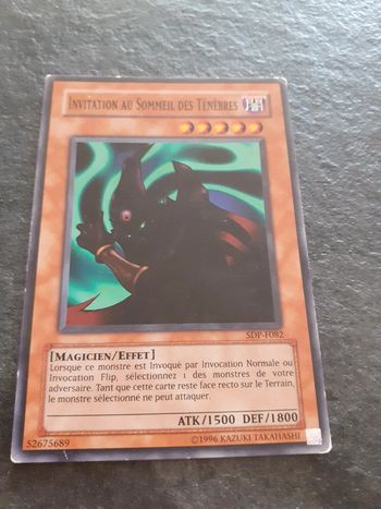 Carte Yu-Gi-Oh ! Invitation au sommeil des ténèbres SDP-F082