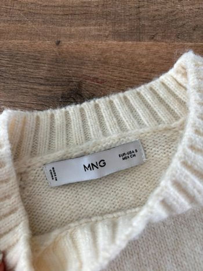 Pull blanc crème Mango - Taille S - Très bon état - photo numéro 2