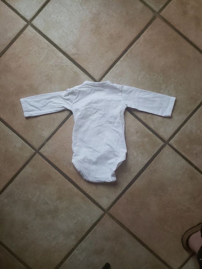 Body manches longues blanc sweet & soft 3 mois - photo numéro 3