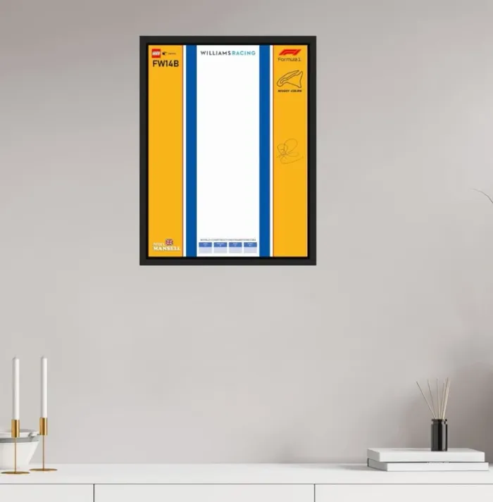 Affiche Lego Icons – Nigel Mansell FW14B - photo numéro 2