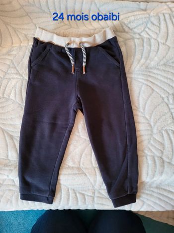 Pantalon jogging bleu obaibi 23 mois
