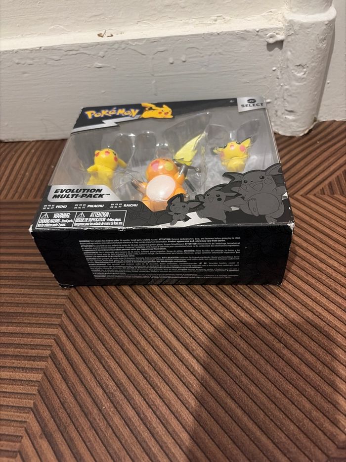 Figurines Pokémon pack évolution pichu, Pikachu et raichu - photo numéro 4