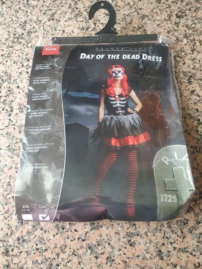 Déguisement day of the dead neuf taille 40-42
