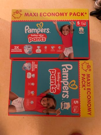 2 carton de couches Pampers culture taille 5