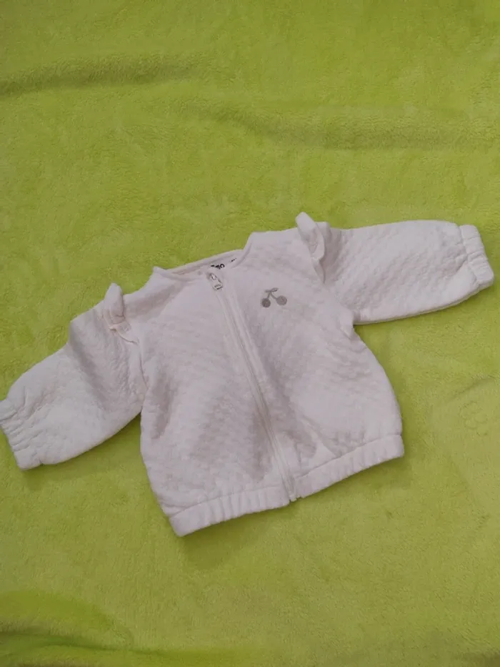 Veste zippée bébé fille