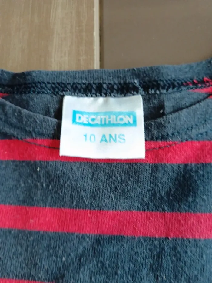 T-shirts manches longues garçons 10 ans vintage - photo numéro 2