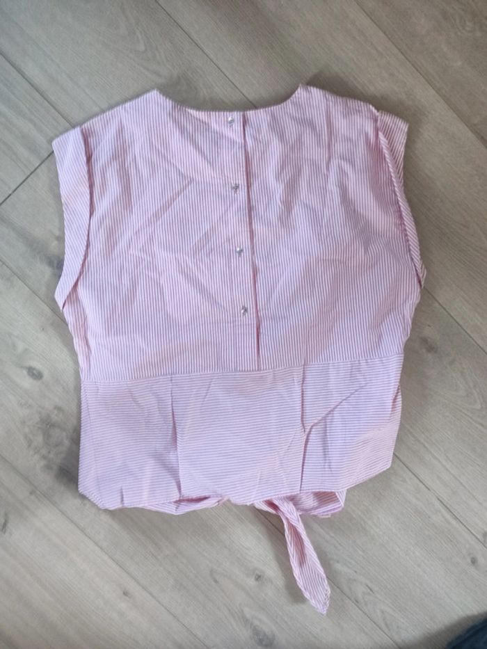 Top a rayures et noeud - photo numéro 4