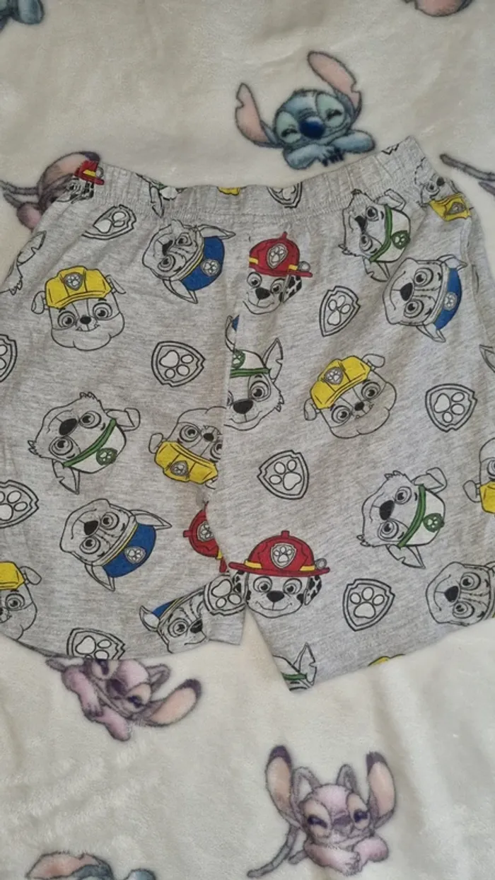 Pyjama short pat patrouille 6 ans en bon état - photo numéro 11