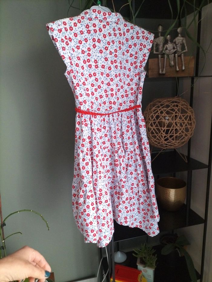 Robe chemise fleurs - photo numéro 4