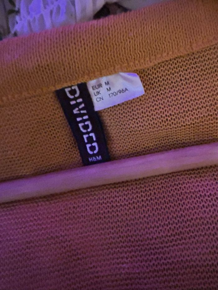 Cardigan moutarde H&M S - photo numéro 2