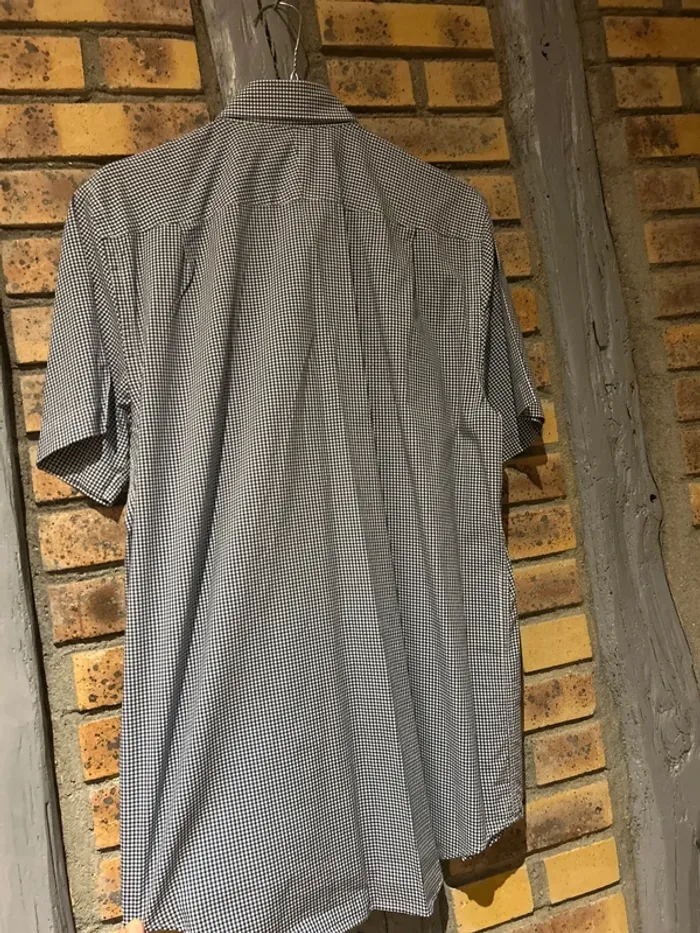 Chemise à carreaux manches courtes, Lacoste taille 40 - photo numéro 3