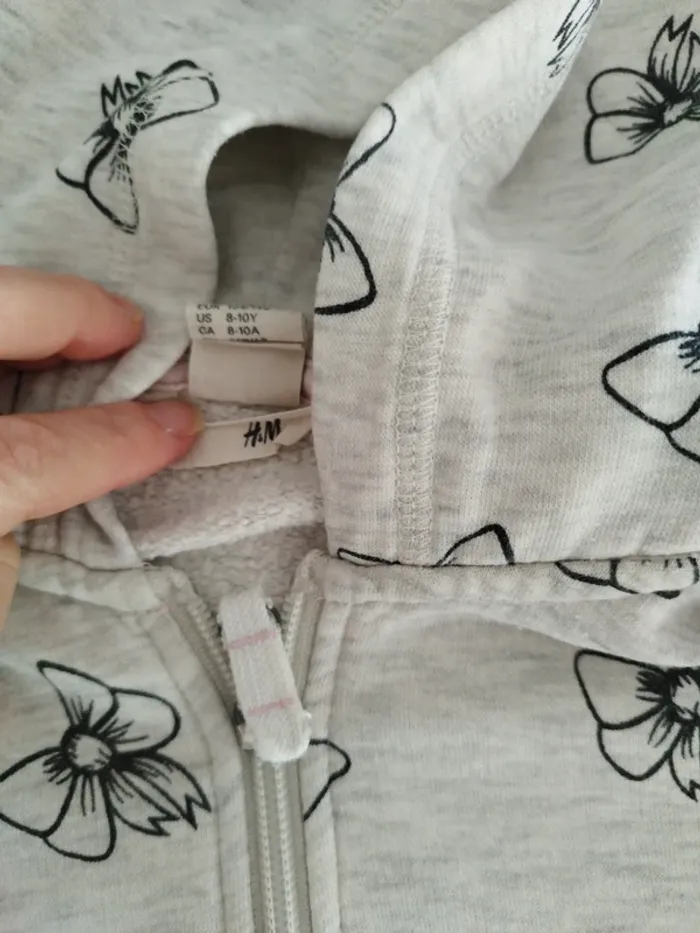 Gilet capuche h&m 8/10 ans - photo numéro 3