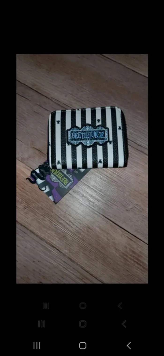 Porte monnaie beetlejuice