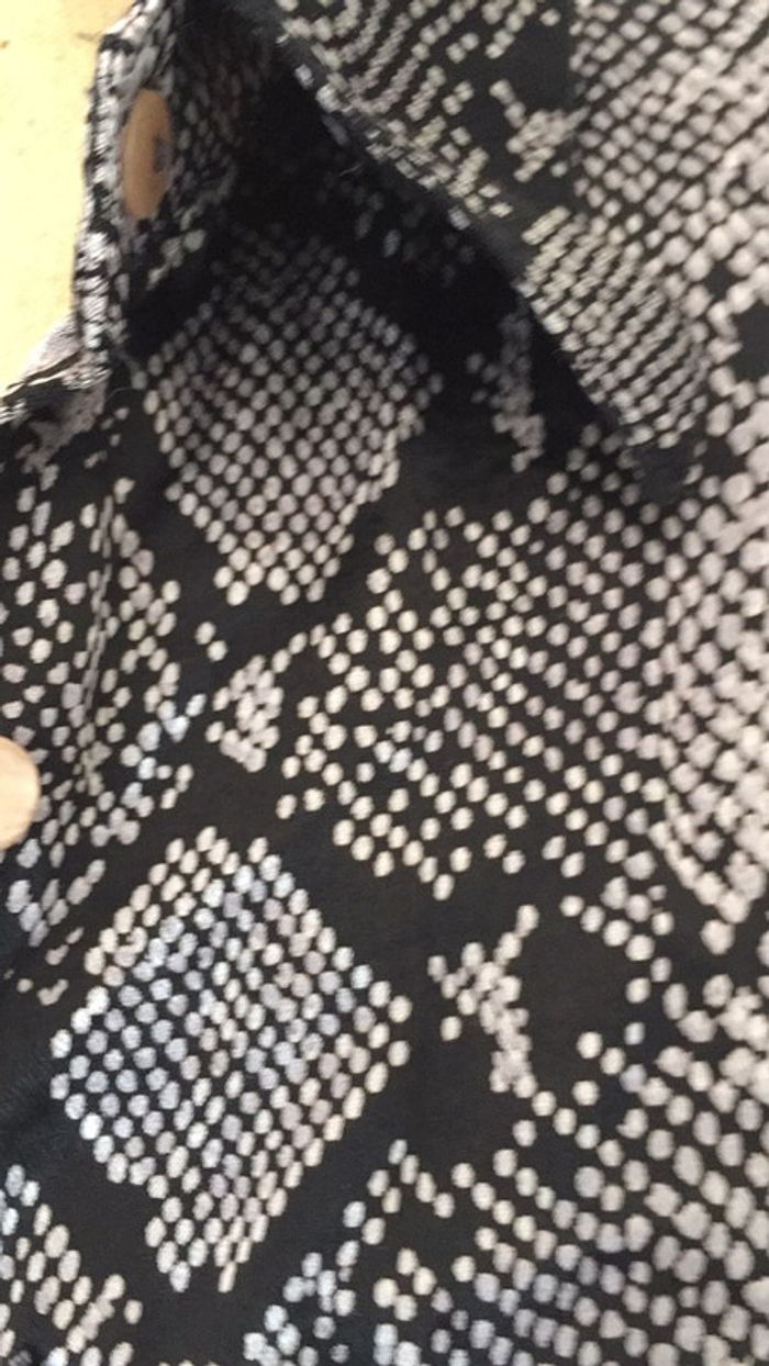 Chemisier 38 40 python gris noir - photo numéro 5