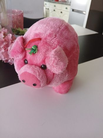 Peluche cochon rose