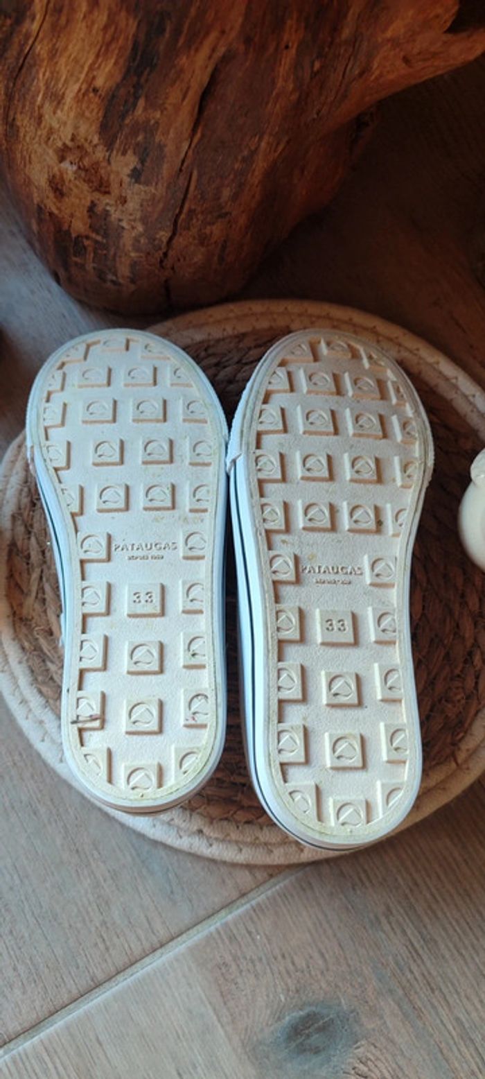 Chaussures blanche pataugas garçon pointure 33 - photo numéro 11