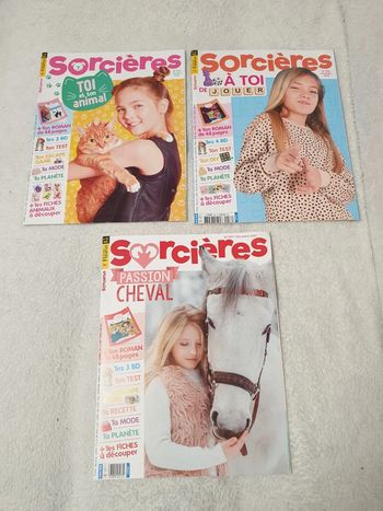 Lot de 3 magazines Sorcières 4eme trimestre 2022 neuf