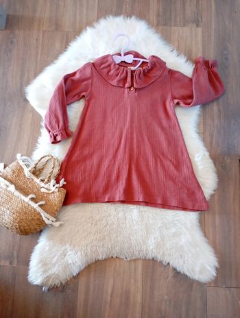 Frangin frangine 👑 robe chic terracotta ocre 2 ans 👉 coup de coeur assuré ! Faites vite