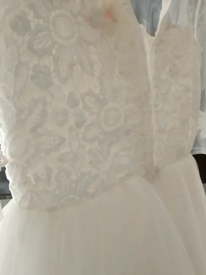 Robe blanche de cérémonie fille 12 ans ( parfait état) - photo numéro 8