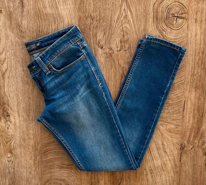 Jean/pantalon bleu Levi's Demi Curve Low Rise Skinny, taille : W 27 L 32 (36 taille française) - photo numéro 4