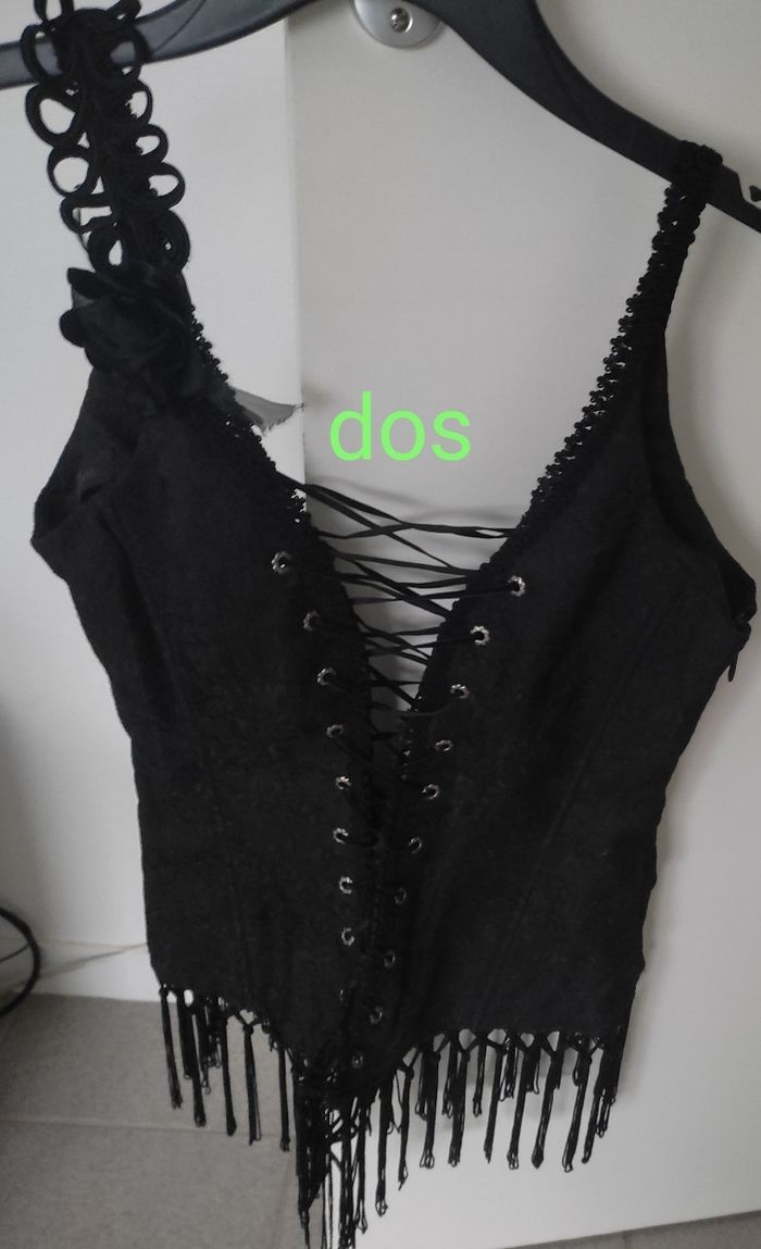 Corset noir à lacets - photo numéro 2