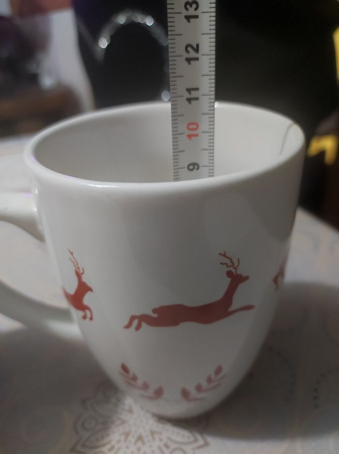 4 tasses flocons et cerfs - photo numéro 4