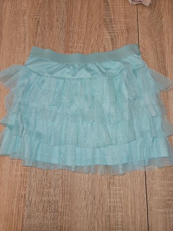 Jupe a volant bleu