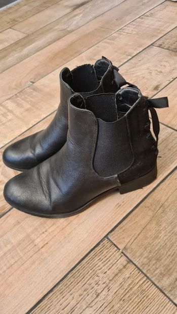 Bottines femme avec noeuds