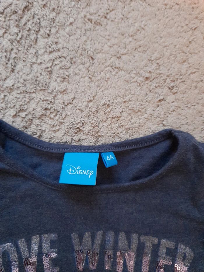 Tee shirt manches longues reine des neiges - photo numéro 3