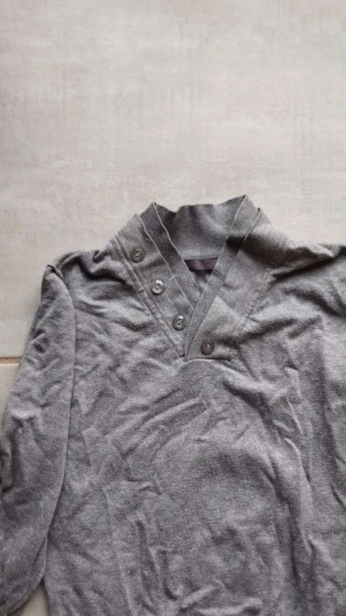 Pull gris homme taille m - photo numéro 3