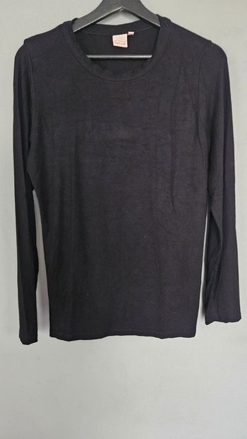 T-shirt noir manches longues Influx - T44/46