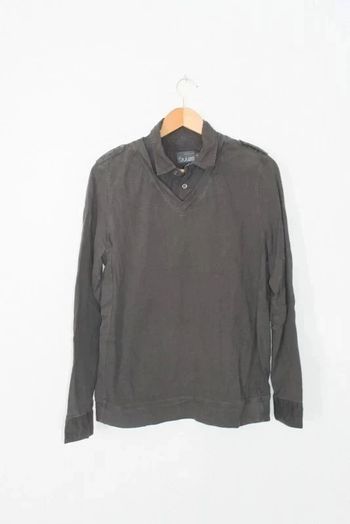 Polo Jules marron/gris XL