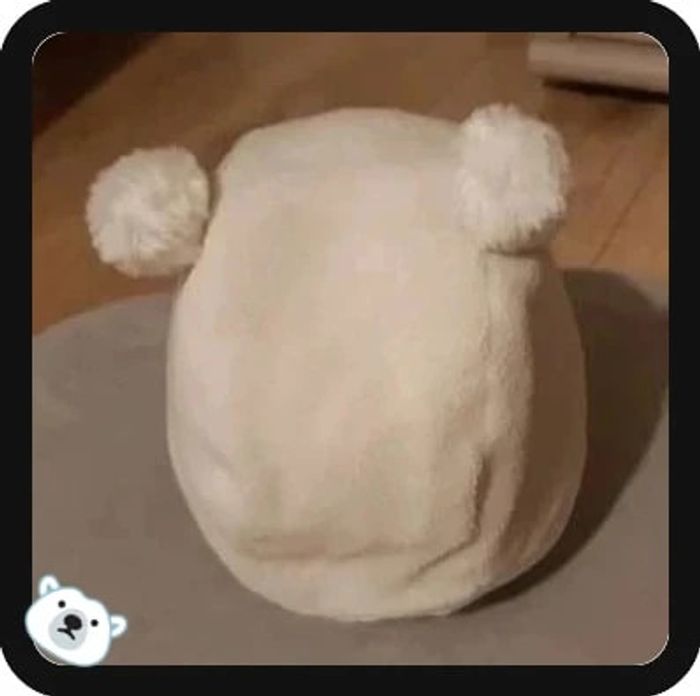 Bonnet blanc très chaud kiabi taille 49 cm état comme neuf - photo numéro 2