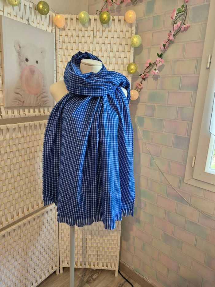 💕 Superbe Maxi-Écharpe / étole ETAM - Bleu Roi - 💕